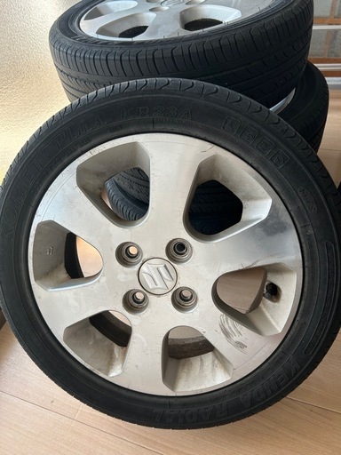 SUZUKI スズキ 純正 14インチ ワゴンR エブリィ ラパン MRワゴン パレット等 ダンロップ エナセーブ 165/55R14 タイヤホイールSET