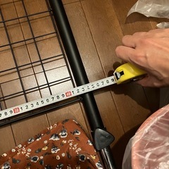 突っ張りラック　幅45cm 黒の画像