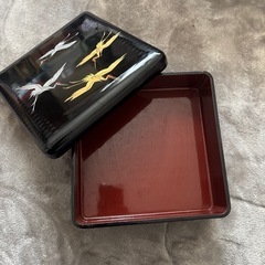 重箱　鶴　金銀の画像