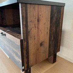 テレビボード　アンティーク調　ウッド調の画像