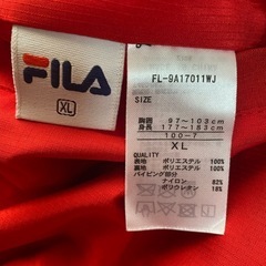 冬物最終お値下げ！FILA リバーシブル フード付きジャンパー XLの画像