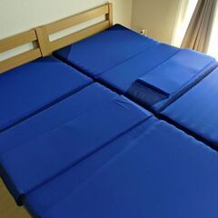 商談中【2セット販売】すのこシングルベッド、シングルマットレス