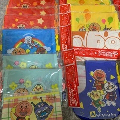【新品・中古いろいろ】　アンパンマン　非売品　コップ　ミニナップサップ　貯金箱　座布団　しんきんバンクの画像