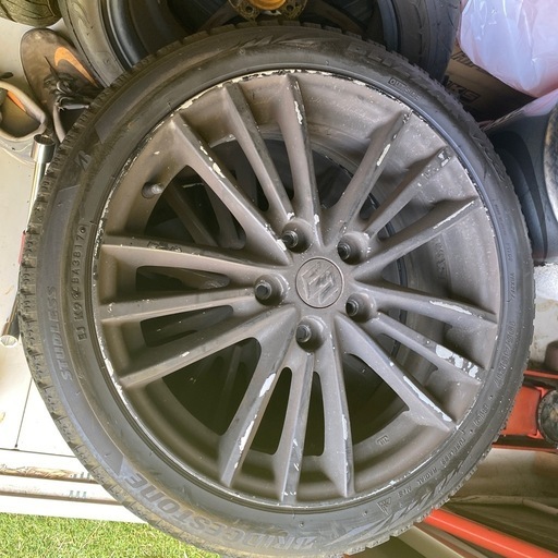 スイスポ　ZC32S 純正ホイール、黒塗装