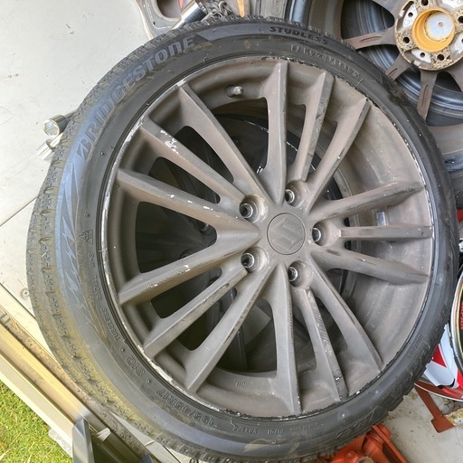 スイスポ　ZC32S 純正ホイール、黒塗装