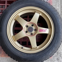 RAYS製　スバルSTI 17インチ鍛造ホイール 4本セットの画像