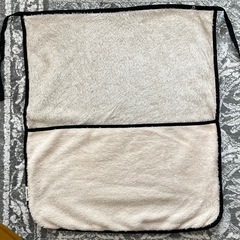 【美品】抱っこ紐にも使える ポケット付きブランケット 防寒の画像