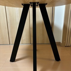 KANADEMONO 直径77cm ラウンドテーブル ラバーウッドNaturalの画像