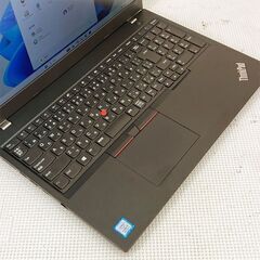 2018年製 Windows11正式対応 第8世代CPU搭載 15.6型フルHD液晶 高速SSD ★ Lenovo ThinkPad L580 Core i5-8250U(1.6G/4C) メモリ8GB SSD256GBの画像