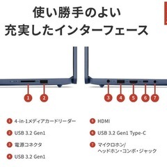 25日まで値下げ 　【新品 未使用 未開梱】レノボジャパン　Lenovo　ノートパソコン IdeaPad Slim 3i Gen 8 [15.6型 /Windows11 Home] アビスブルー　83ER00EDJPの画像