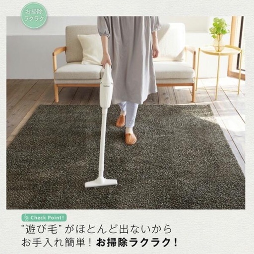 洗えるラグマット(グリーン) 2畳サイズ【値下げしました】