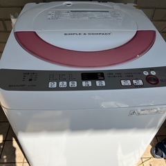 SHARP 全自動洗濯機 GE-60R　の画像