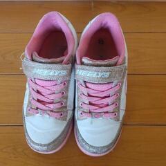 HEELYS ローラーシューズ ホワイト/ピンク