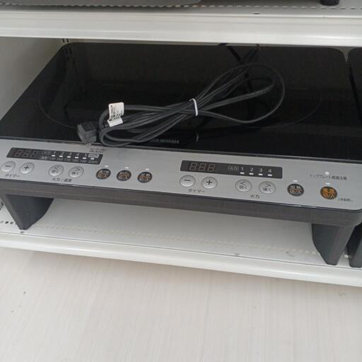 ★ジモティー割あり★2口IHコンロ　アイリスオーヤマ　IHK-W12SP-B　2020年製　BK　 高さ(H)--cm× 幅(W)--cm× 奥行(D)--cm