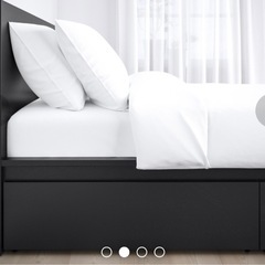 IKEA クイーンサイズ ベッドフレーム 床下収納 引き出し付き (S KY