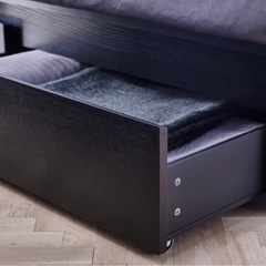 IKEA クイーンサイズ ベッドフレーム 床下収納 引き出し付き (S KY