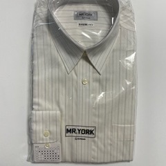 ワイシャツ 長袖 ドレスシャツ 綿100 ストライプ