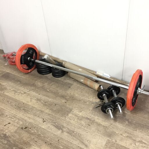 3/23終 iROTEC 可変式 バーベル/ダンベル セット 10kg/5kg/2.5kg/1.25kg 25c菊DO
