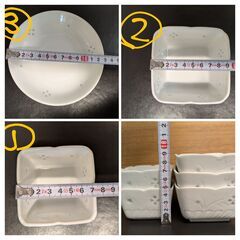 ★600円→半額に値下げ★引取りのみ（文京区）★有田焼 清秀 蛍透かし。食器7点セットの画像