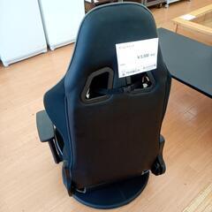 ★ジモティ割あり★ ゲーミングチェア　座椅子　ブラック　グレー　クリーニング済　YJ5649の画像
