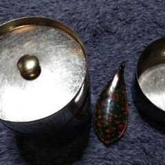 津軽塗り茶筒＆茶さじの画像