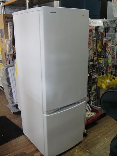 2024年製　TOSHIBA 　冷凍冷蔵庫　GR-V17BS　170L（43Ｌ/127Ｌ）　2ドア冷蔵庫　単身　小型冷蔵庫