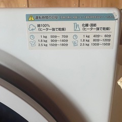 衣類乾燥機
の画像