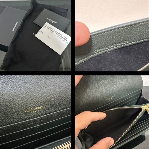 【掲載終了】SAINT LAURENT サンローラン414567 YSLラインラージフラップウォレット財布 