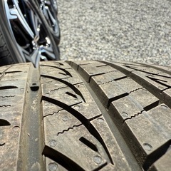 トヨタ19インチアルミホイールタイヤ付きの画像