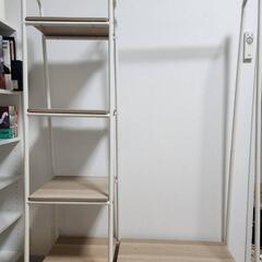 【美品】【3/23までに現地引き取りできる方半額】ハンガーラック　棚　