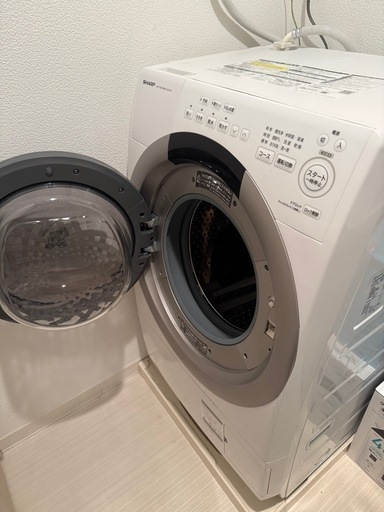 使用1年　SHARP ドラム式洗濯乾燥機　3月中引取り限定　2024年