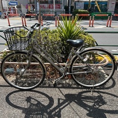 ✨🔔期間限定🔥ジモティー特別価格🔔✨変速付自転車 27インチ ライト 鍵付きの画像