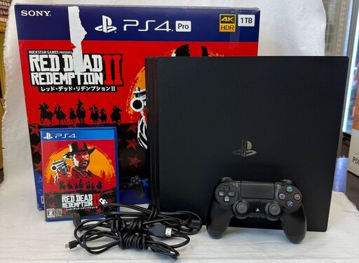 SONY　PS4Pro　レッド・デッド・リデンプション2 パック　CUHJ-10028　1TB　ブラック