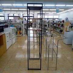 ★ジモティ割あり★  マルチラック 黒✕ブラウン H191×D40×W66 クリーニング済み OJ8553の画像