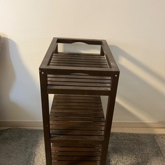 【美品】ウッドラック ダーク ニトリ IKEAの画像