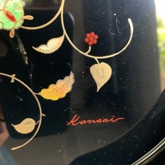 Kansai コーヒートレー　漆　値下げ　美品　 の画像