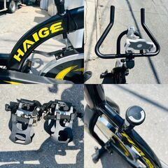 【❗️✨️自宅でのトレーニングに✨️❗️】HAIGE エアロバイク HG-YX-5006🌟静音×高負荷調整✨️お部屋で快適フィットネス♪の画像