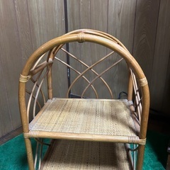 籐の家具3点セット