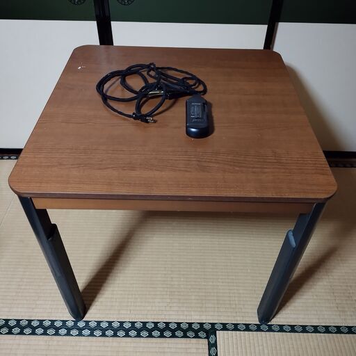 松下電器 ナショナル家具調コタツ 高脚に改造