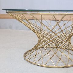 Francfranc(フランフラン)のマーリア コーヒーテーブルです。ゴールド