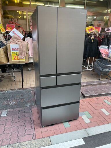 Panasonic 550L パーシャル搭載冷蔵庫 2020年製 NR-F556WPX ミスティスチールグレー