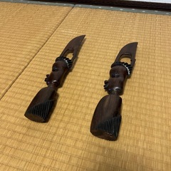 どこかの国の民芸品？　木製の画像