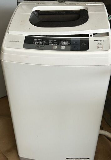 日立洗濯機　2016年製　122L　NW-5WR