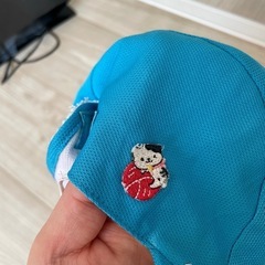 カラー帽子　水色の画像
