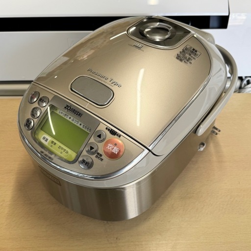 【美品‼️】象印 一升炊き 圧力IH炊飯ジャー 炊飯器 10合炊き 本格ツイン対流 日本製 ステンレスブラウン♪