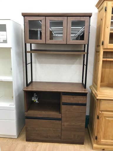★ジモティ割あり★ クラフトコガ レンジボード ブラウン H186×W89×D46 クリーニング済み KJ9014