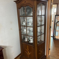 木製ガラスショーケース アンティーク (あきみゆ) 糸貫の収納