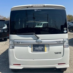 【支払総額19.8万円】後期型h25年式タントカスタムRS車検令和8年4月即日納車ok機関良好！人気のパールホワイト パワスラ付きタイヤバリ山の画像