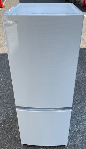 【RKGRE-470】特価！東芝/153L 2ドア冷凍冷蔵庫/GR-M15BS(W)/中古品/2018年製/当社より近隣無料配達！