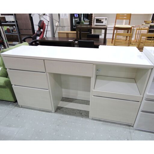 美品 キッチンカウンター 組み合わせ食器棚 キッチン収納 キッチン棚 台所収納 キッチンボード 幅(約)180cm 奥行(約)45cm 愛知県東海市 モノ市場東海店 33